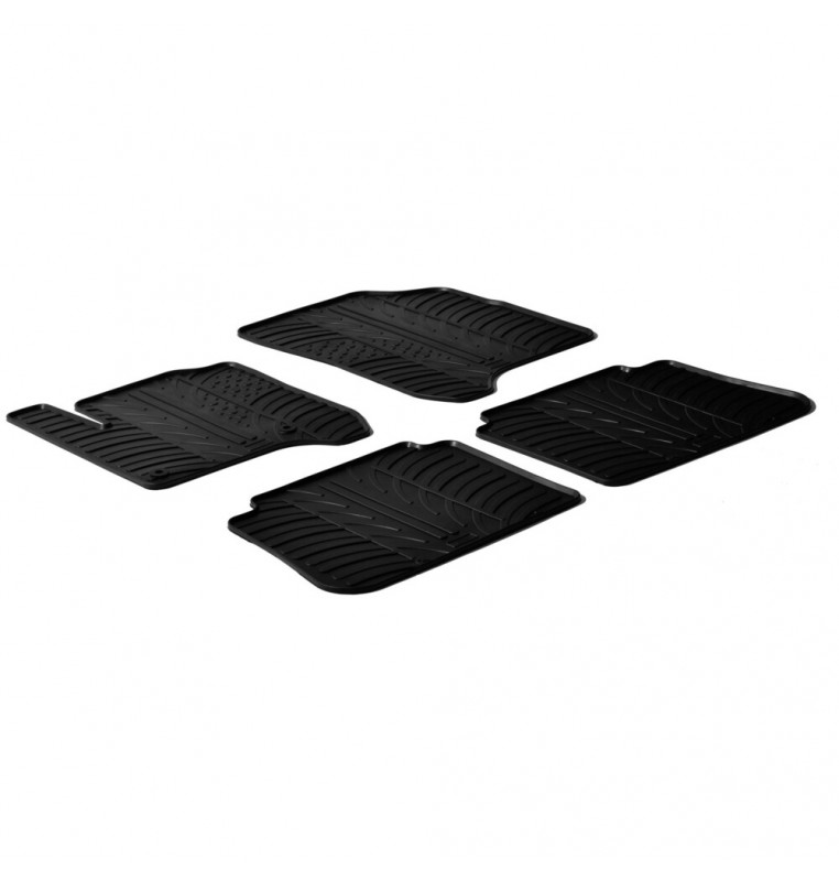 Set tappeti su misura in gomma - compatibile per  Citroen C3 Picasso (01/09>09/16)