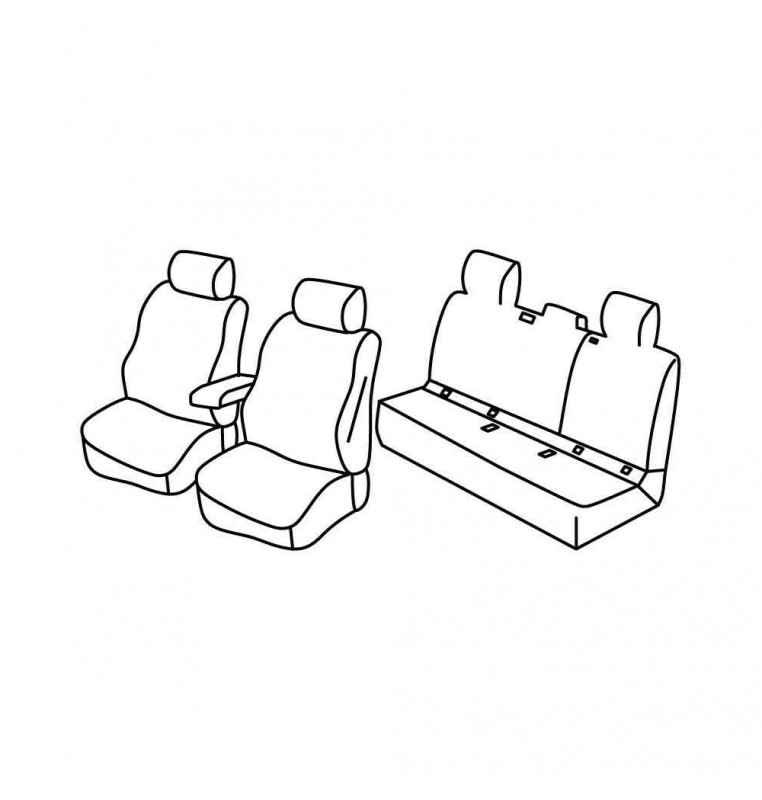 Set coprisedili Superior - Beige - compatibile per Toyota Corolla 5p (03/19>)