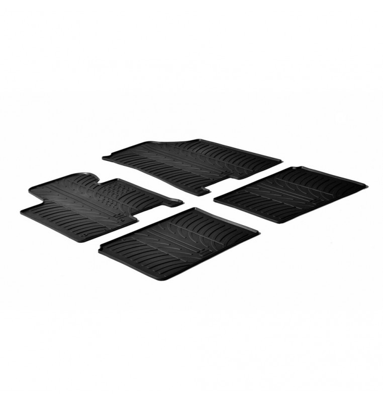 Set tappeti su misura in gomma - compatibile per  Hyundai i40 4p (04/12>06/15) -  Hyundai i40 Wagon (07/11>08/19)