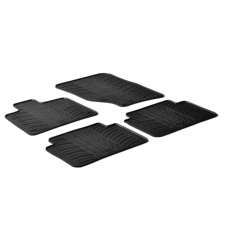 Set tappeti su misura in gomma - compatibile per  Audi Q7 (03/06>05/15)