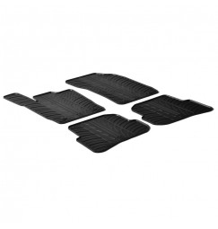 Set tappeti su misura in gomma - compatibile per  Audi A1 3p (09/10>10/18) -  Audi A1 Sportback (02/12>10/18)