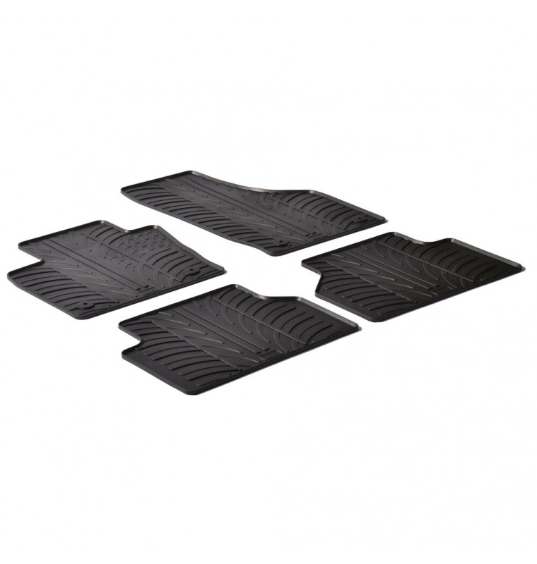 Set tappeti su misura in gomma - compatibile per  Audi Q3 (10/11>12/18)
