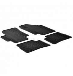 Set tappeti su misura in gomma - compatibile per  Hyundai Accent (04/06>12/09) -  Kia Rio 5p (10/05>08/11)