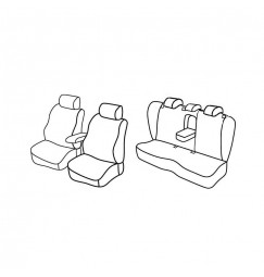 Set coprisedili Superior - Nocciola - compatibile per Volkswagen Passat 4p (03/05>12/10) Trendline