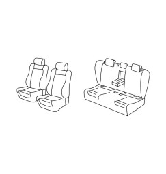 Set coprisedili Superior - Nocciola - compatibile per Volkswagen Passat 4p (12/14>10/20) Comfortline