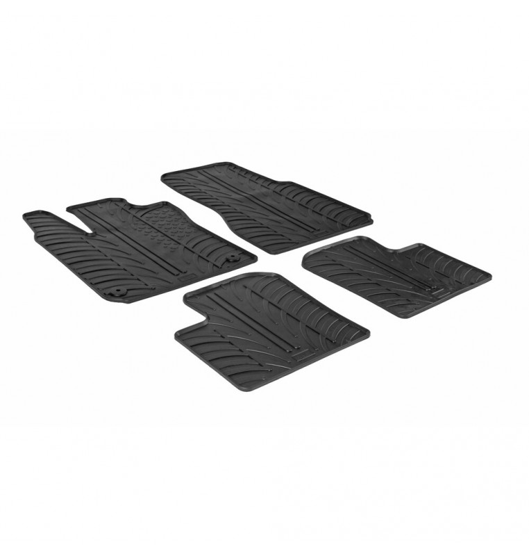 Set tappeti su misura in gomma - compatibile per  Renault Twingo (09/14>)