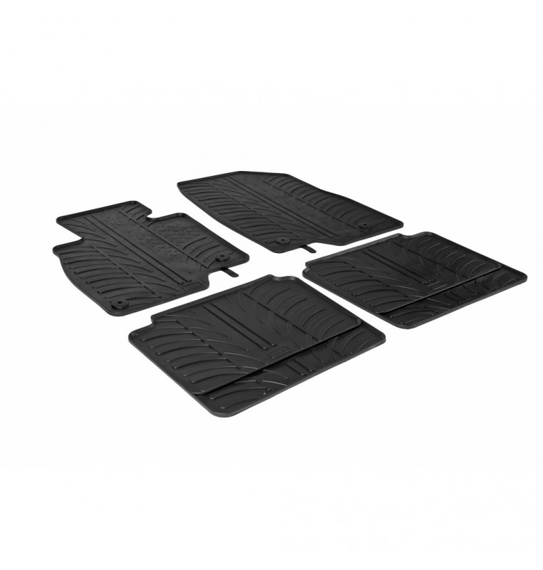 Set tappeti su misura in gomma - compatibile per  Mazda 6 4p (01/13>) -  Mazda 6 Wagon (01/13>)