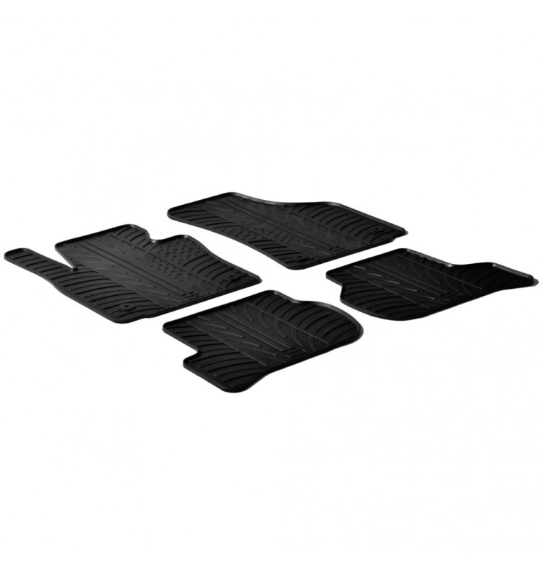 Set tappeti su misura in gomma - compatibile per  Seat Leon (09/05>12/12)