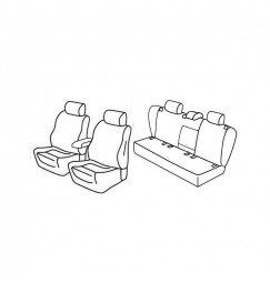 Set coprisedili Superior - Beige - compatibile per Volkswagen Golf V 3p (11/03>10/08) Comfortline