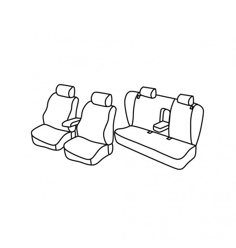 Set coprisedili Superior - Beige - compatibile per Volkswagen Passat 4p (10/96>02/05) Dal 2001