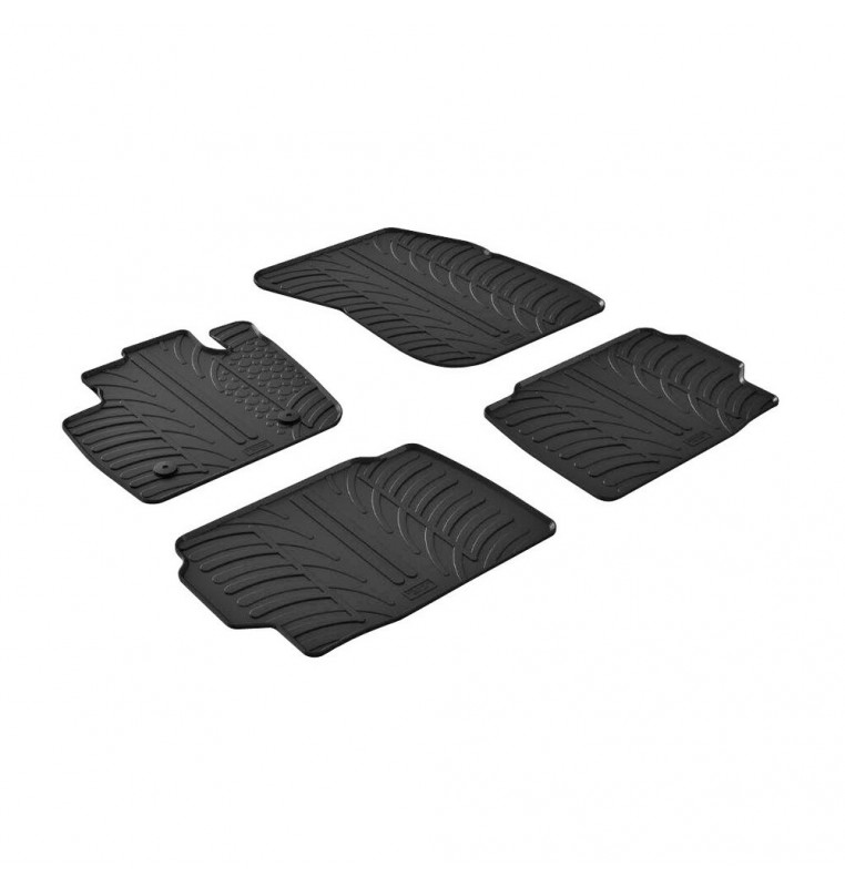 Set tappeti su misura in gomma - compatibile per  Ford Mondeo 4p (11/14>02/22) -  Ford Mondeo Hybrid (11/14>02/22) -  Ford Monde