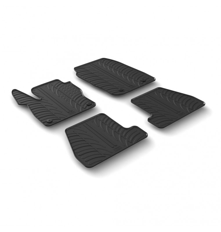 Set tappeti su misura in gomma - compatibile per  Ford Focus 5p (11/14>05/18) -  Ford Focus Wagon (11/14>05/18)