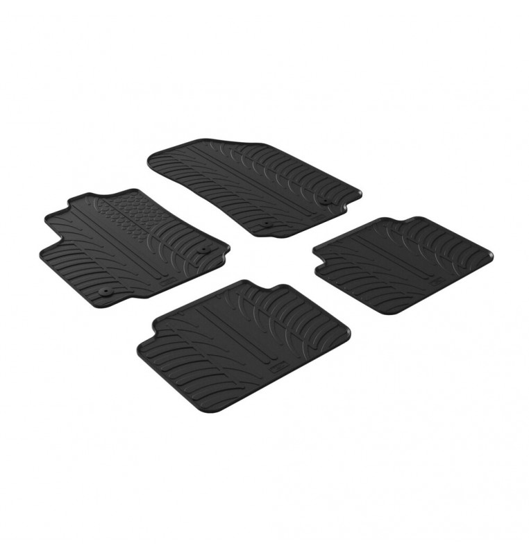 Set tappeti su misura in gomma - compatibile per  Citroen C3 Aircross (10/17>)