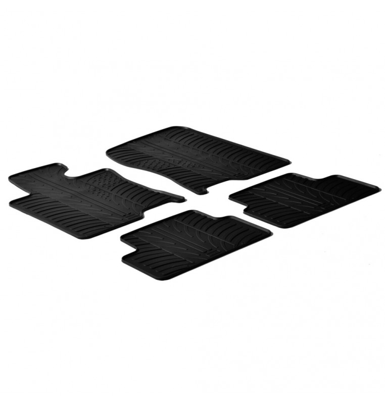 Set tappeti su misura in gomma - compatibile per  Honda Accord 4p (06/08>09/14) -  Honda Accord Tourer (07/08>12/13)
