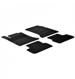 Set tappeti su misura in gomma - compatibile per  Mercedes CLA 4p (02/13>04/19) -  Mercedes CLA Shooting Brake (03/13>07/19) -  
