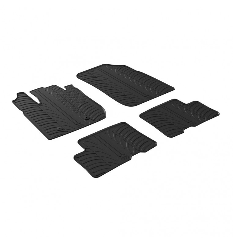 Set tappeti su misura in gomma - compatibile per  Dacia Duster (02/18>)