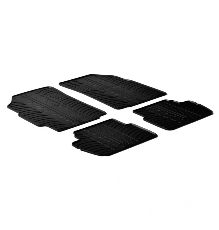 Set tappeti su misura in gomma - compatibile per  Chevrolet Spark (02/10>09/15)