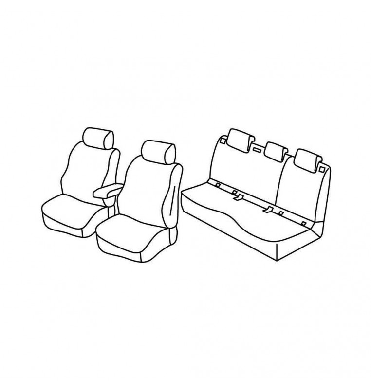 Set coprisedili Superior - Beige - compatibile per Volvo XC40 (10/17>)