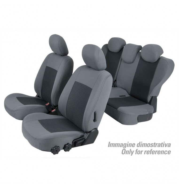 Set coprisedili Superior - Grigio/Nero - compatibile per Citroen C8 (11/02>12/13) fino al 2008 - Fiat Ulysse (06/02>12/10) fino 