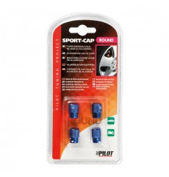 Sport-Cap, set 4 tappi coprivalvola - Blu