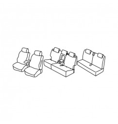 Set coprisedili Superior - Nocciola - compatibile per Skoda Kodiaq (04/17>)