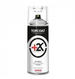 Topcoat+2k, spray trasparente bicomponente non removibile - 400 ml - Lucido