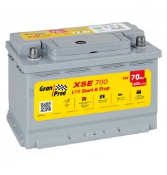 Batteria 12V - Gran Pree Start-Stop EFB - 70 Ah - 600 A - L3