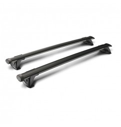Thru Black, coppia barre portatutto in alluminio - 109 cm