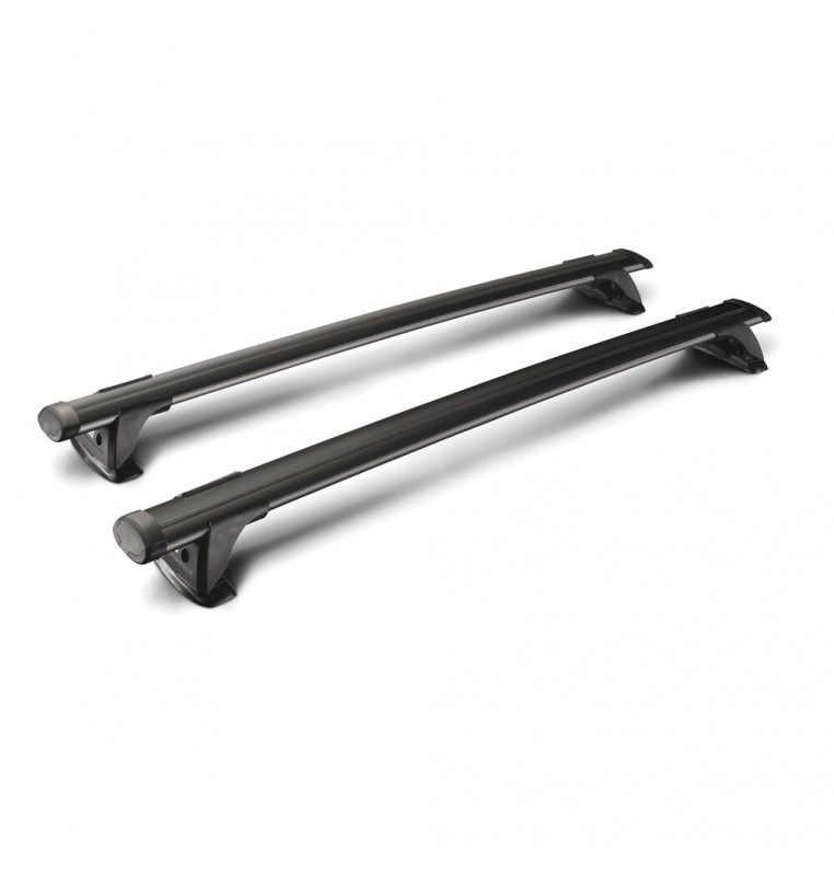 Thru Black, coppia barre portatutto in alluminio - 149 cm