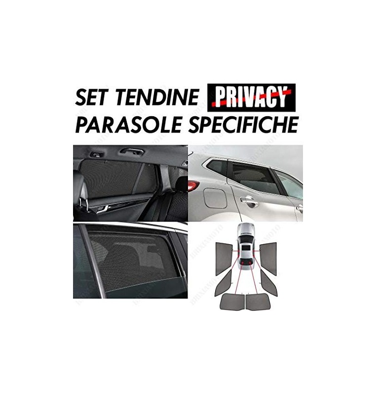 Kit tendine Privacy - Fiat Panda - Fiat Panda 4x4  - Fiat Panda City Cross 2013 in poi - Guarnitura 5-B