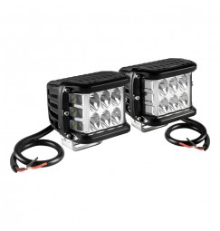 WL-21, coppia fari ausiliari a 9 Led - 9-32V - Bianco