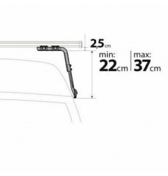 Kargo + Kit Attacchi grondina (x3 Barre) per Ford Transit  H3