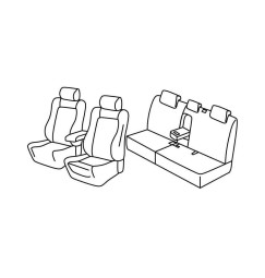 Set coprisedili Superior - Nocciola - compatibile per Kia Sorento (11/20>)