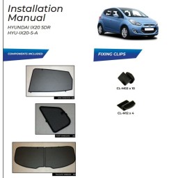 Kit tendine Privacy - 6 pz  - compatibile per  Hyundai ix20 Guarnizione 5-A