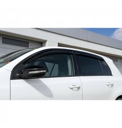 Air-Plus, deflettori aria adesivi ant+post - compatibile per Volkswagen Golf VI 5p (11/08>10/12)