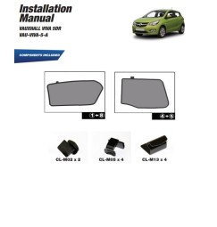 Kit tendine Privacy - 4 pz  - compatibile per  Opel Karl -  Opel Karl Rocks Guarnizione 5-A