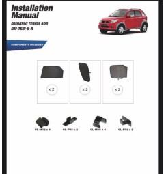 Kit tendine Privacy - 6 pz  - compatibile per  Daihatsu Terios Guarnizione 5-A