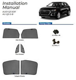 Kit tendine Privacy - 6 pz  - compatibile per  Audi Q3 2019 Guarnizione 5B