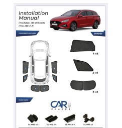 Kit tendine Privacy - compatibile per  Hyundai i30 Wagon 2017 Guarnizione E-B