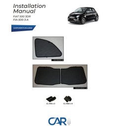 TENDINE PRIVACY PARASOLE Fiat 595 Guarnitura 3A