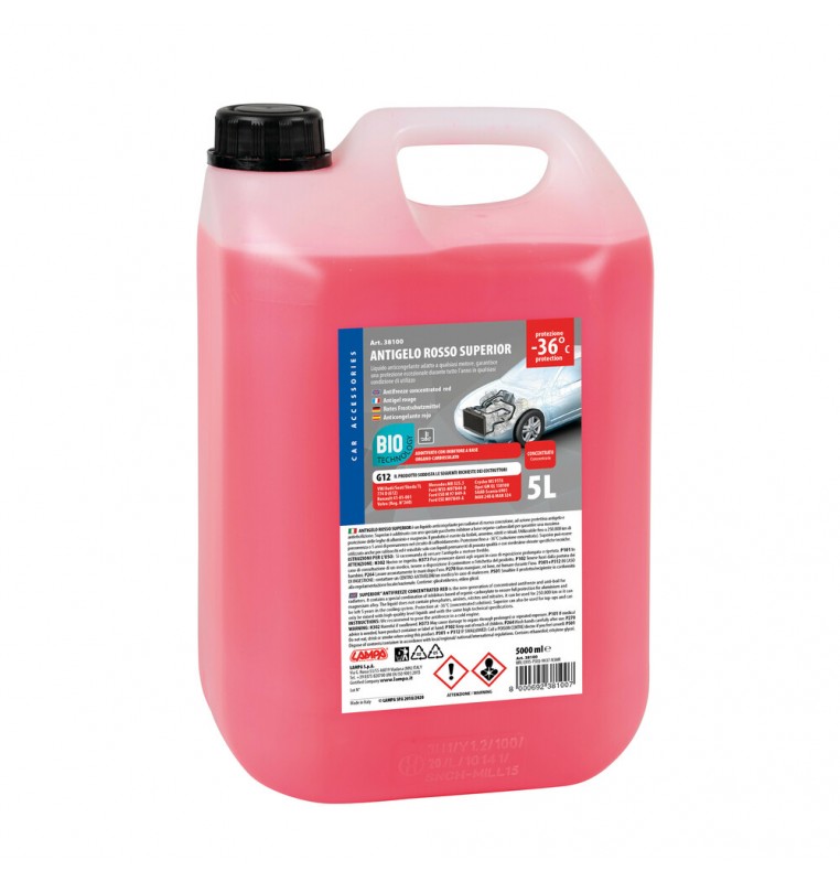 Superior-Rosso, liquido antigelo concentrato - 5 L