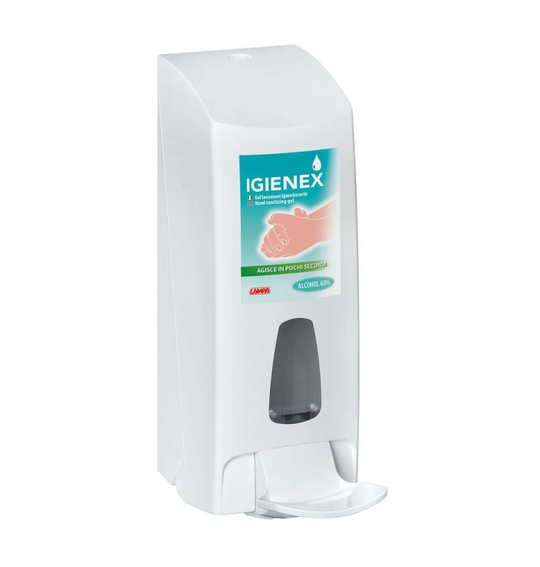 Igienex, dispenser manuale da appendere, per dosaggio gel mani
