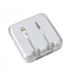 Linea Essentials, cavo Apple 8 Pin > Aux - 100 cm - Bianco
